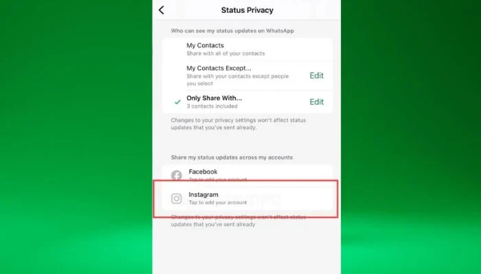 WhatsApp rolling out status sharing feature on Instagram Story